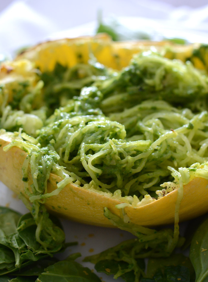 Low Fat Pesto Sauce
 Low Fat Pesto Spaghetti Squash with Broccoli