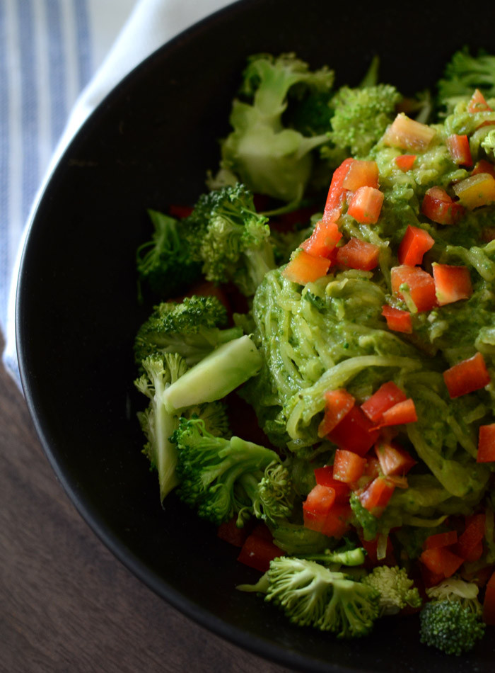 Low Fat Pesto Sauce
 Low Fat Pesto Spaghetti Squash with Broccoli