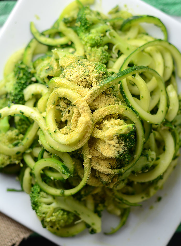 Low Fat Pesto Sauce
 Low Fat Vegan Pesto Zoodles with Broccoli