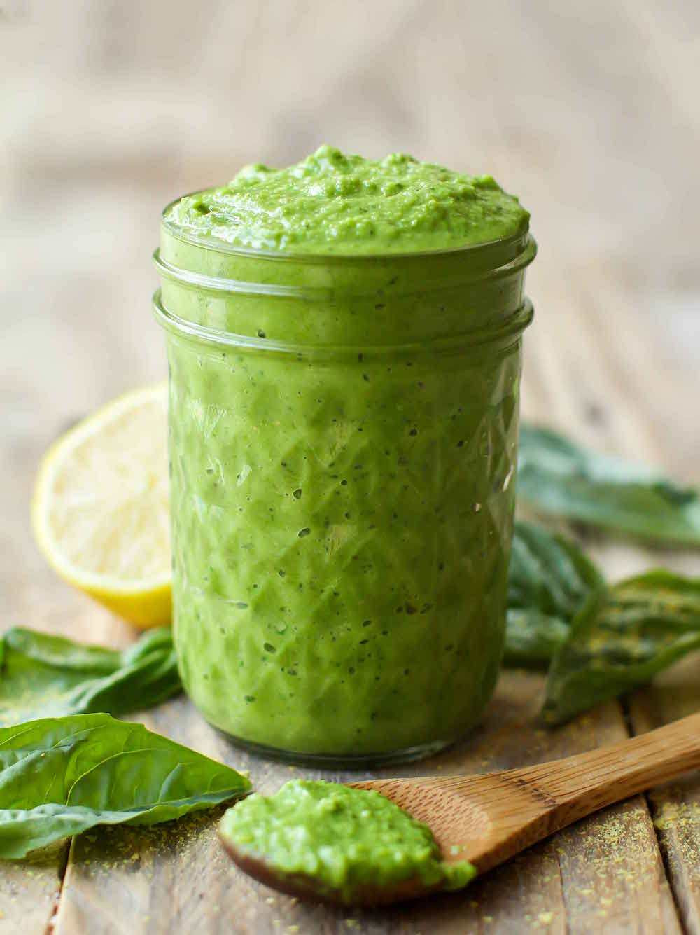 Low Fat Pesto Sauce
 Oil Free Pesto