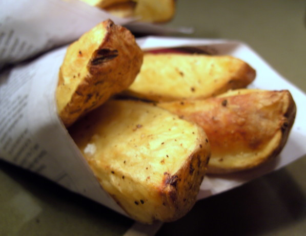 Low Fat Potato Recipes
 Easy Low Fat Oven Roasted Peppered Potato Wedges Recipe
