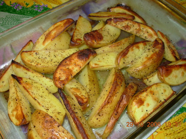 Low Fat Potato Recipes
 Easy Low Fat Oven Roasted Peppered Potato Wedges Recipe