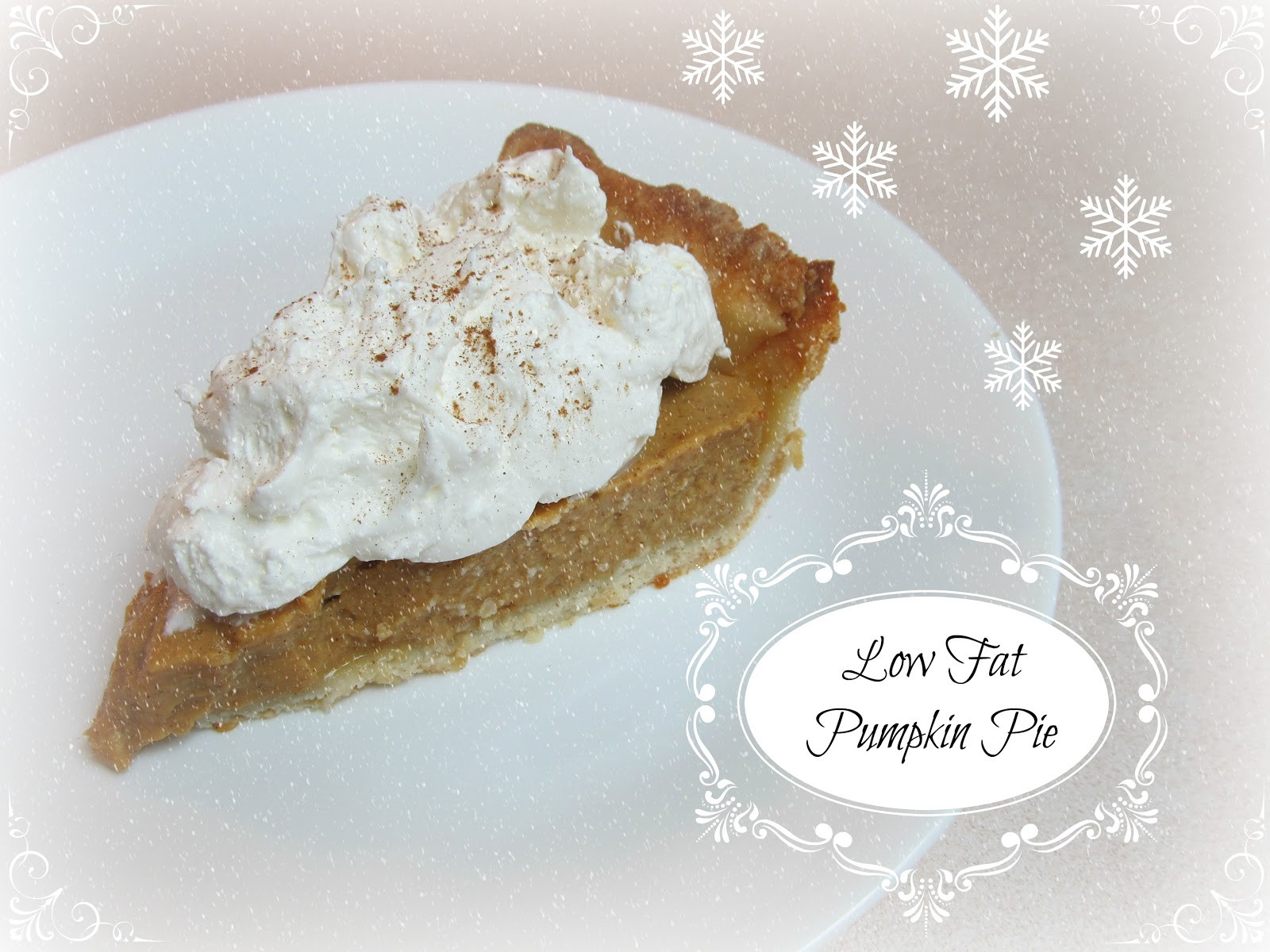Low Fat Pumpkin Pie
 Thanksgiving Leftovers Pumpkin Pie