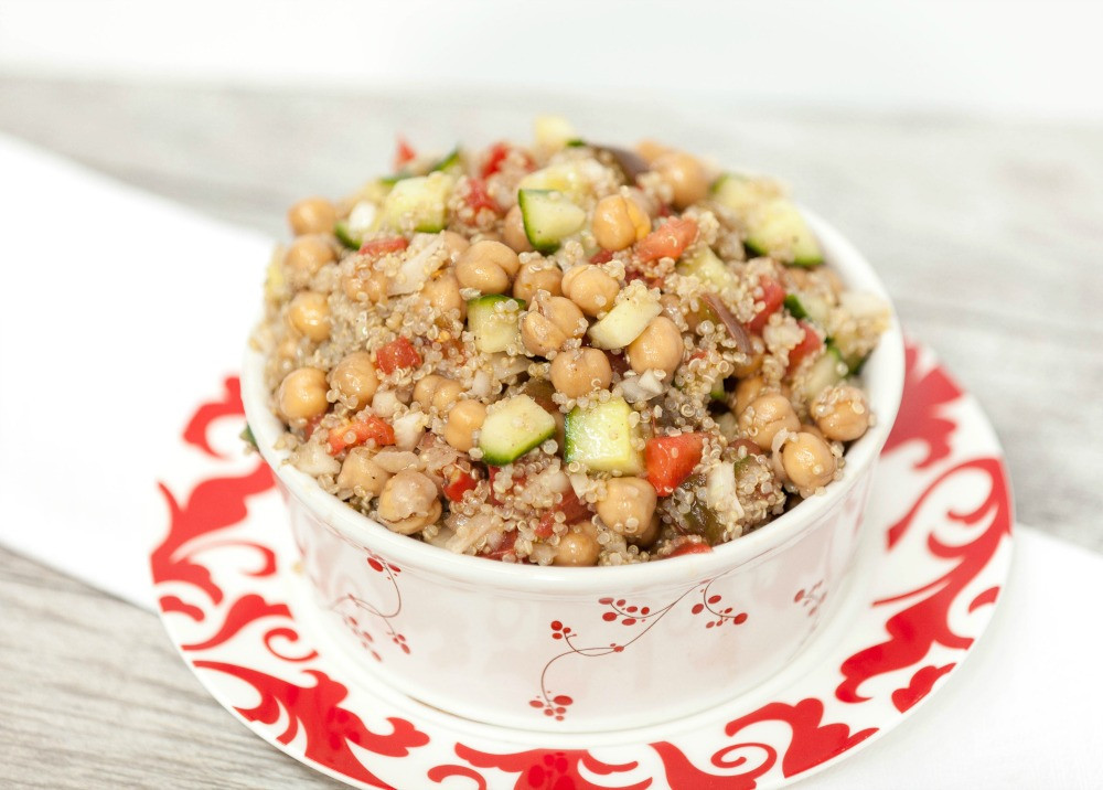 Low Fat Quinoa Recipes
 Mediterranean Quinoa Salad with Chickpeas Food Done Light