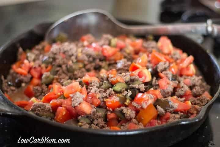 Low Fat Recipe With Ground Beef
 Add eggplant tomato ground beef skillet