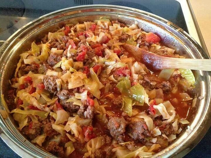 Low Fat Recipe With Ground Beef
 Unstuffed cabbage rolls cooked tonight Another great