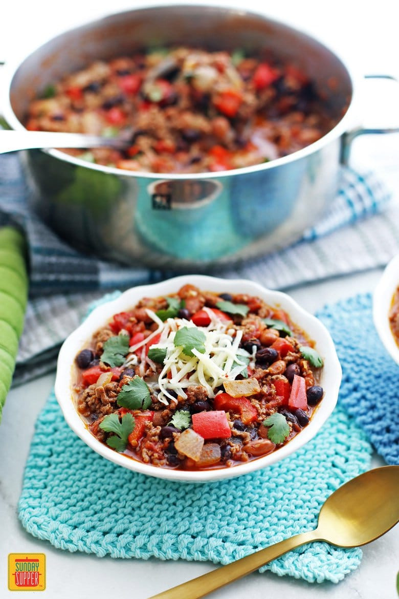 Low Fat Recipes With Ground Beef
 Ground Beef Chili Recipe Sunday Supper Movement