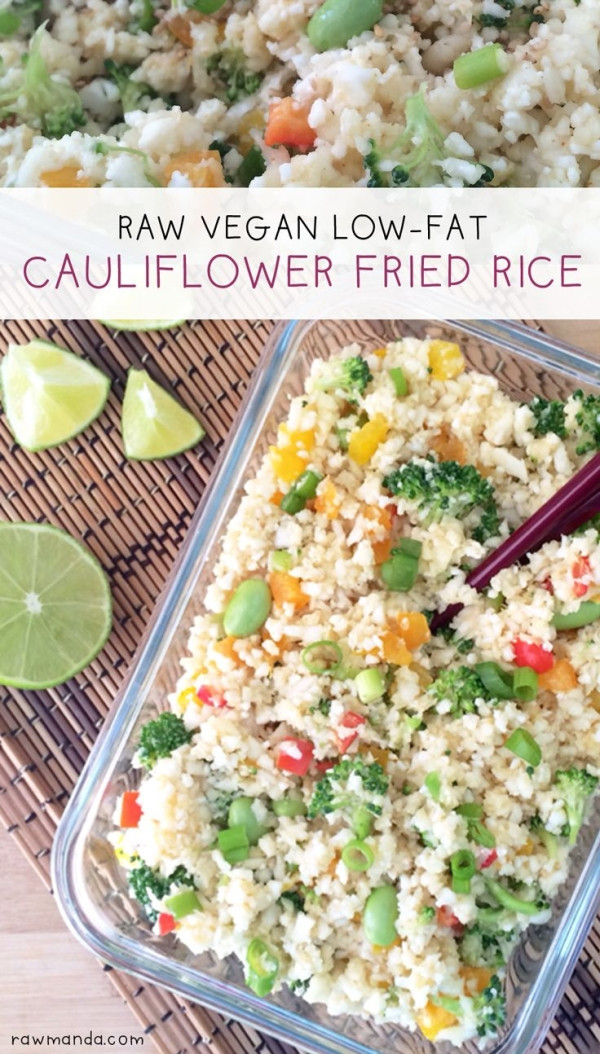 Low Fat Rice Recipes
 Cauliflower Fried Rice Low Fat Raw Vegan Gluten Free