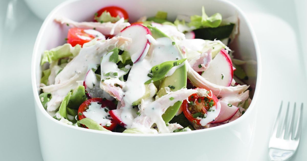 Low Fat Salad Dressing Recipes
 Chicken salad with low fat ranch dressing