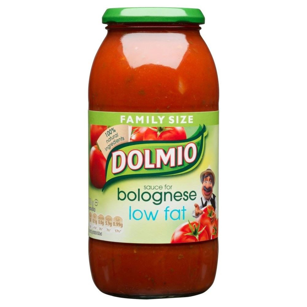 Low Fat Sauces
 Dolmio Bolognese Sauce Original Low Fat 735g
