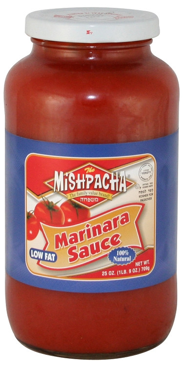 Low Fat Sauces
 Mishpacha Low Fat Marinara Sauce 25 oz Case of 12