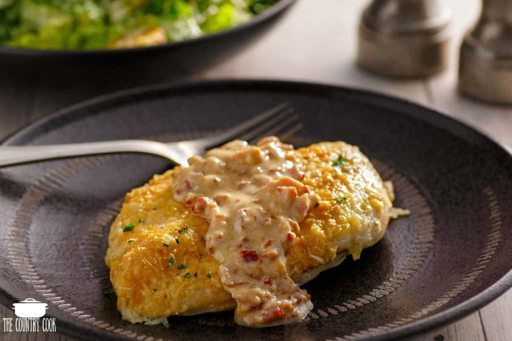 Low Fat Sauces For Chicken
 Low Carb Parmesan Crusted Chicken with Creamy Bacon Sauce