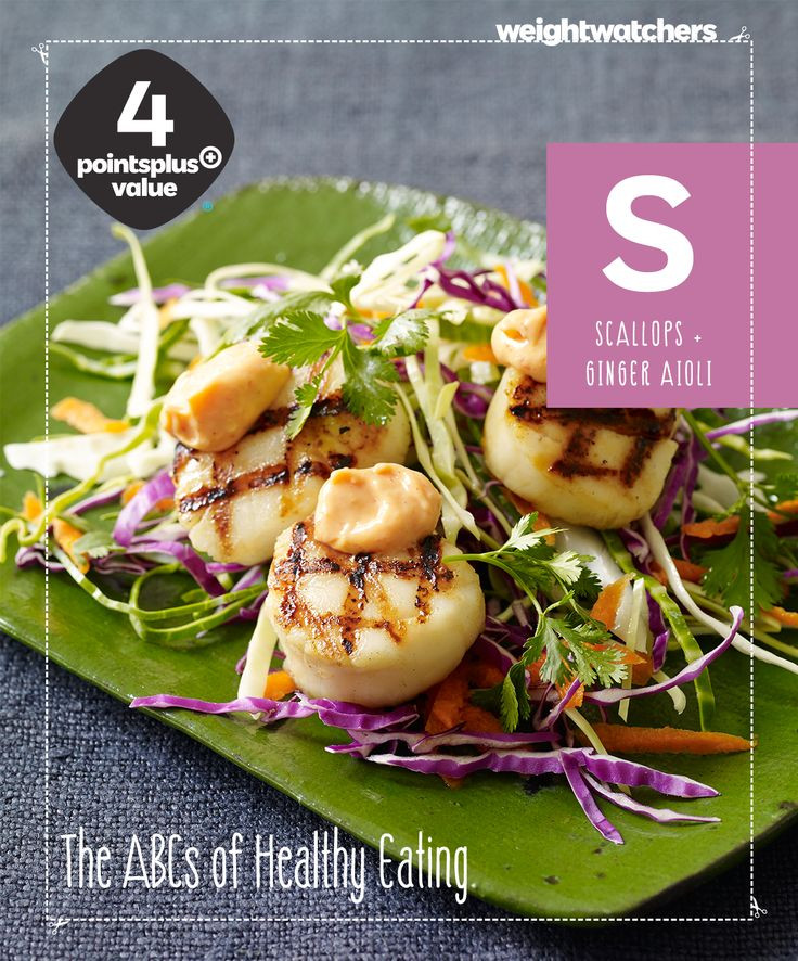 Low Fat Scallop Recipes
 Grilled Sea Scallops with Spicy Ginger Aioli