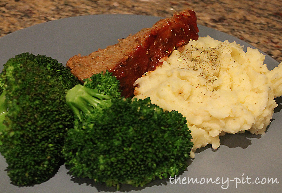 Low Fat Turkey Meatloaf
 Bake 1 hour or until thermometer inserted into center