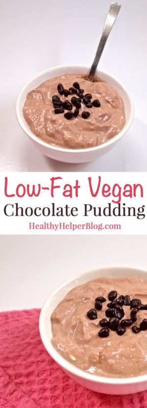 Low Fat Vegan Desserts
 Low Fat Vegan Chocolate Pudding for e Recipe