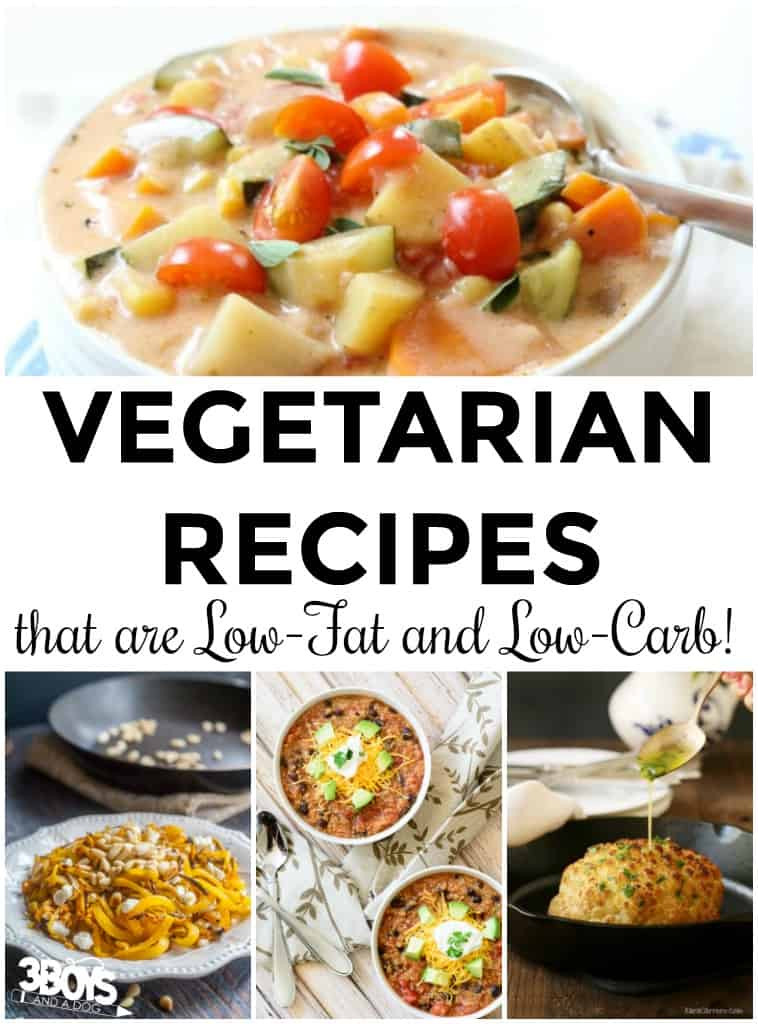 Low Fat Vegetarian Dinner Recipes
 Low Fat Low Carb Ve arian Dinner Recipes – 3 Boys and a Dog