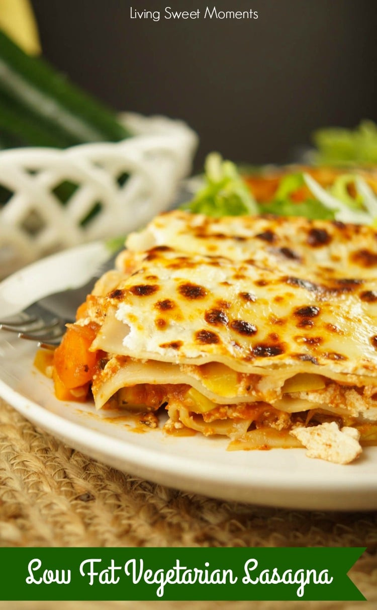 Low Fat Vegetarian Recipes
 Low Fat Ve arian Lasagna Recipe Living Sweet Moments