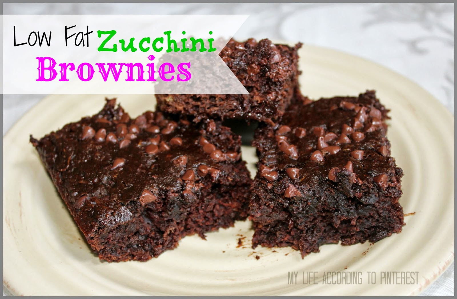 Low Fat Zucchini Recipes
 Low Fat Zucchini Brownies & Recipe  Homespun Aesthetic