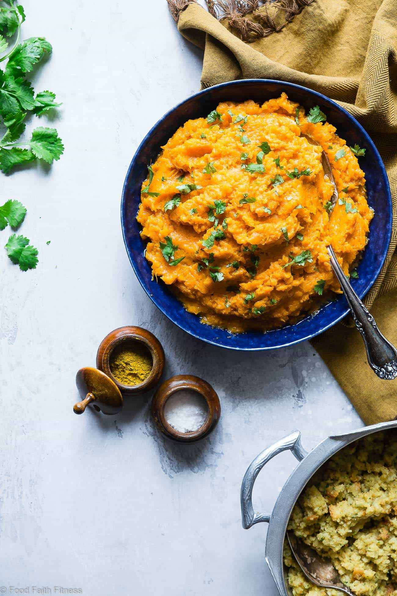 Mashed Sweet Potatoes Vegan
 Curried Savory Vegan Healthy Mashed Sweet Potatoes