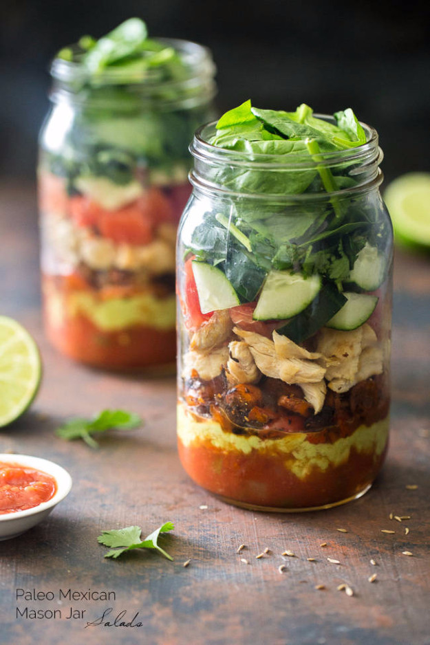 Mason Jar Salad Recipes Low Calorie
 50 Healthy but Awesome Lunch Ideas for Work