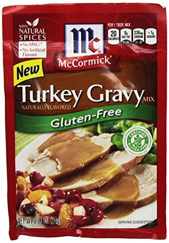 Mccormick Gluten Free Gravy
 McCormick Gluten Free Turkey Gravy Mix 4 Pack 88 oz
