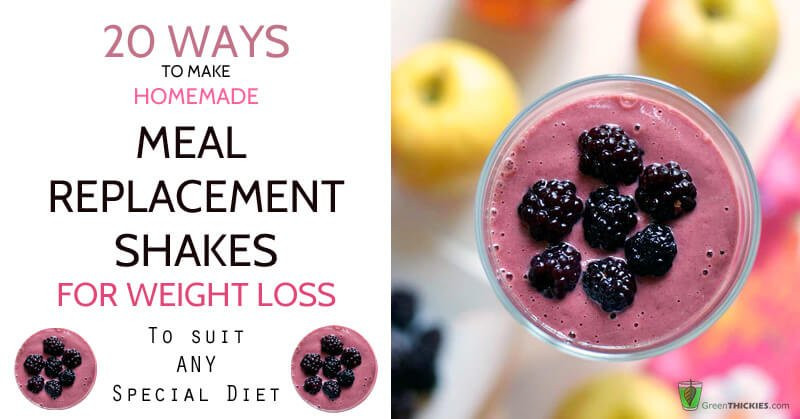 Meal Replacement Smoothie Recipes For Weight Loss
 20 Ways to Make Homemade Meal Replacement Shakes for