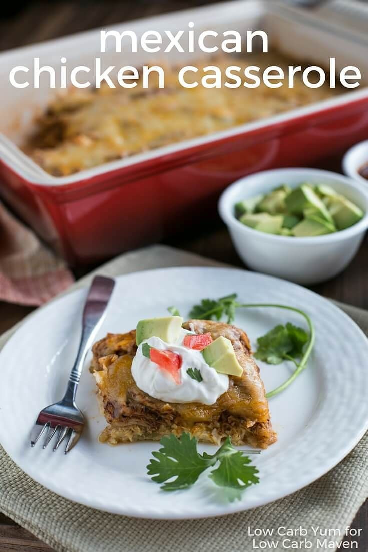 Mexican Chicken Casserole Low Carb
 1604 best LOW CARB DINNER RECIPES KETO LCHF images on