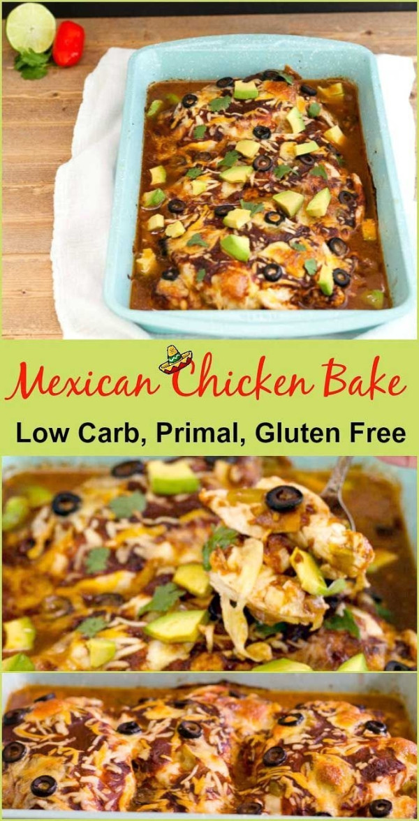 Mexican Chicken Casserole Low Carb
 Easy Mexican chicken bake low carb is a gluten free grain