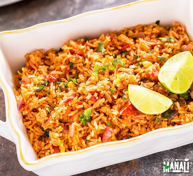 Mexican Rice Recipes Vegetarian
 Ve arian Mexican Rice Cook With Manali