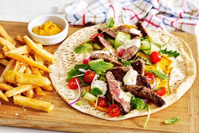Middle Eastern Beef Recipes
 Middle Eastern beef and hummus wraps recipe