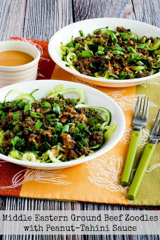 Middle Eastern Ground Beef Recipe
 Middle Eastern Ground Beef Zoodles with Peanut Tahini