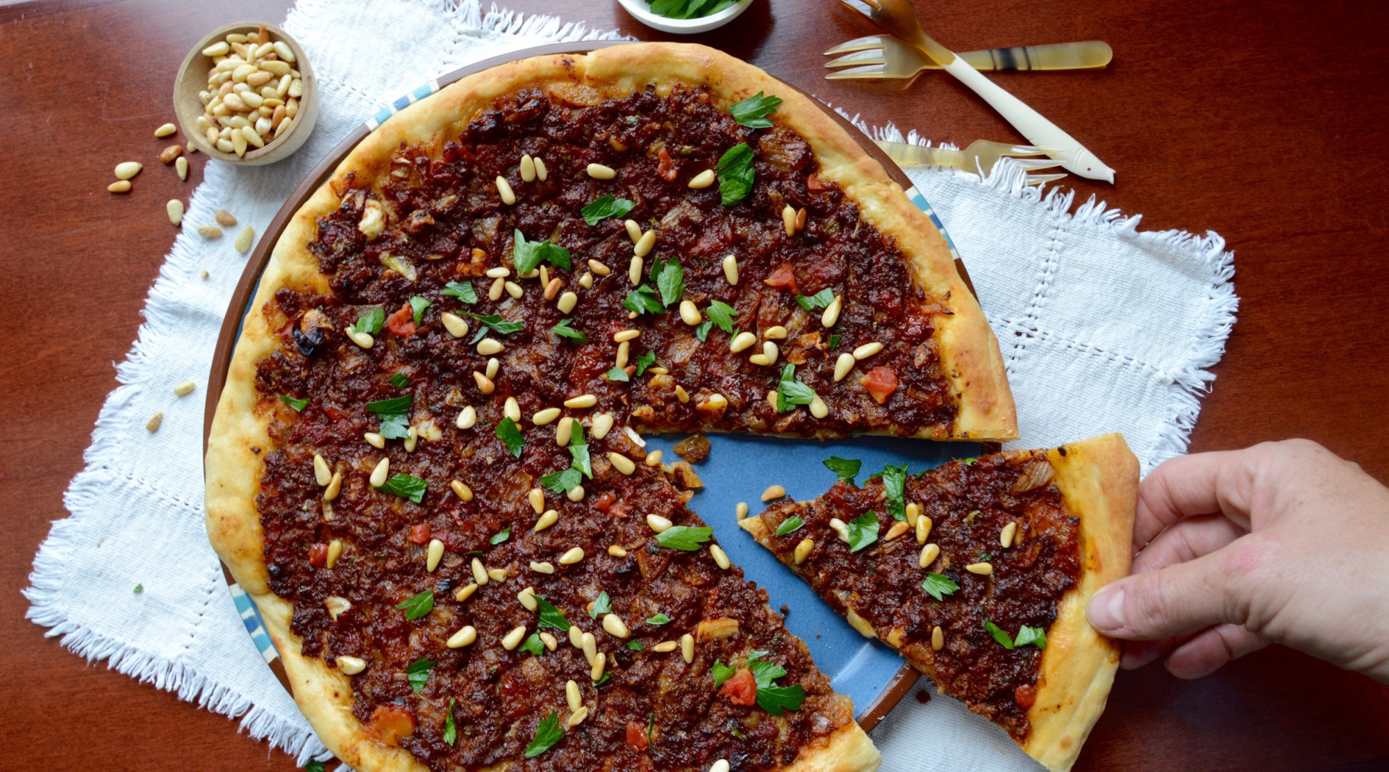 Middle Eastern Ground Beef Recipe
 Savory Middle Eastern Flatbread