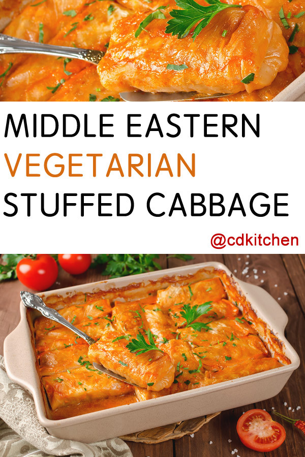 Middle Eastern Recipes Vegetarian
 Middle Eastern Ve arian Stuffed Cabbage Recipe
