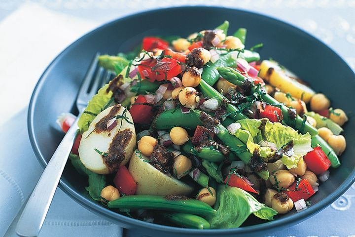 Middle Eastern Recipes Vegetarian
 Middle Eastern chickpea and ve able salad