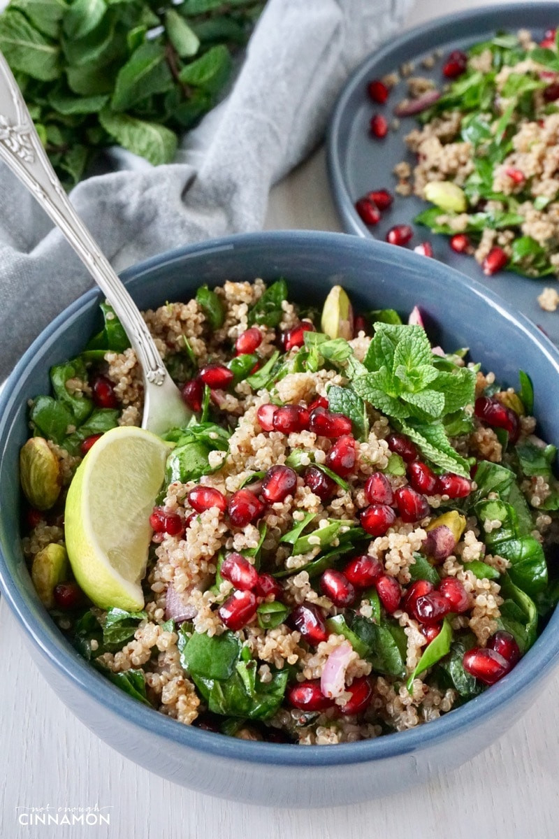 Middle Eastern Salad Recipes
 Quinoa Salad with Spinach and Pomegranate Gluten Free