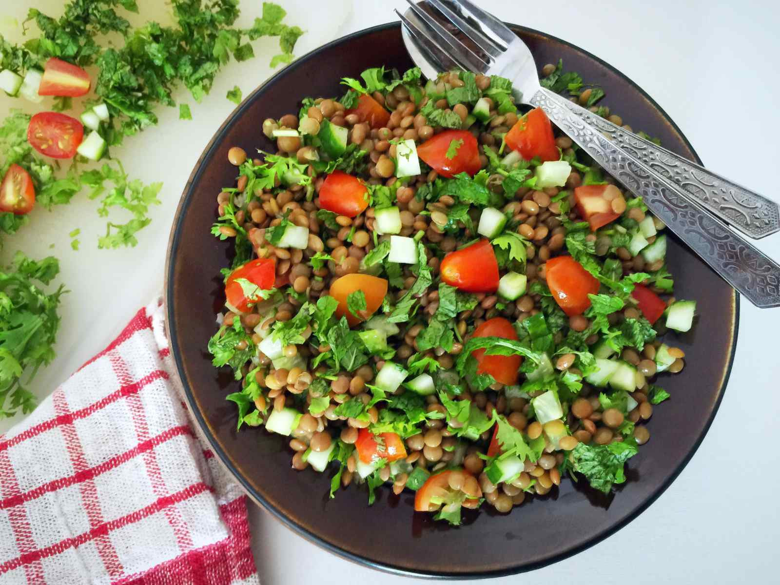 Middle Eastern Salad Recipes
 Lentil Tabbouleh Recipe Middle Eastern Ve arian Salad