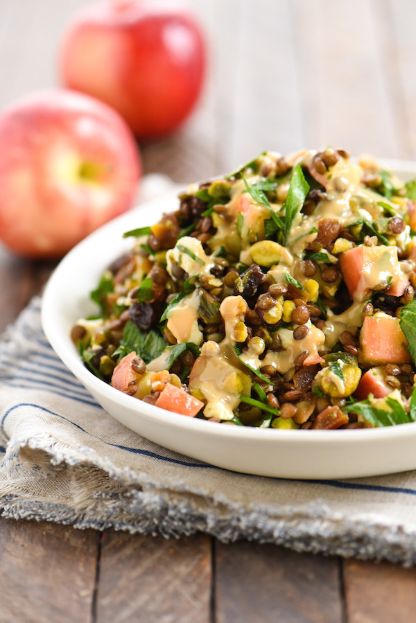 Middle Eastern Side Dishes
 Warm Sautéed Apple & Lentil Salad Foxes Love Lemons