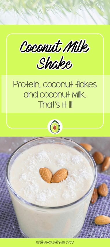 Milk Keto Diet
 Coconut Milk Protein Shake