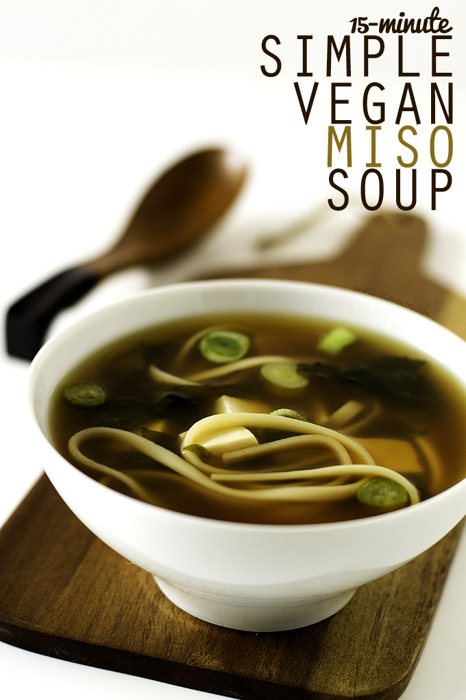 Miso Recipes Vegetarian
 15 Minute Simple Vegan Miso Soup