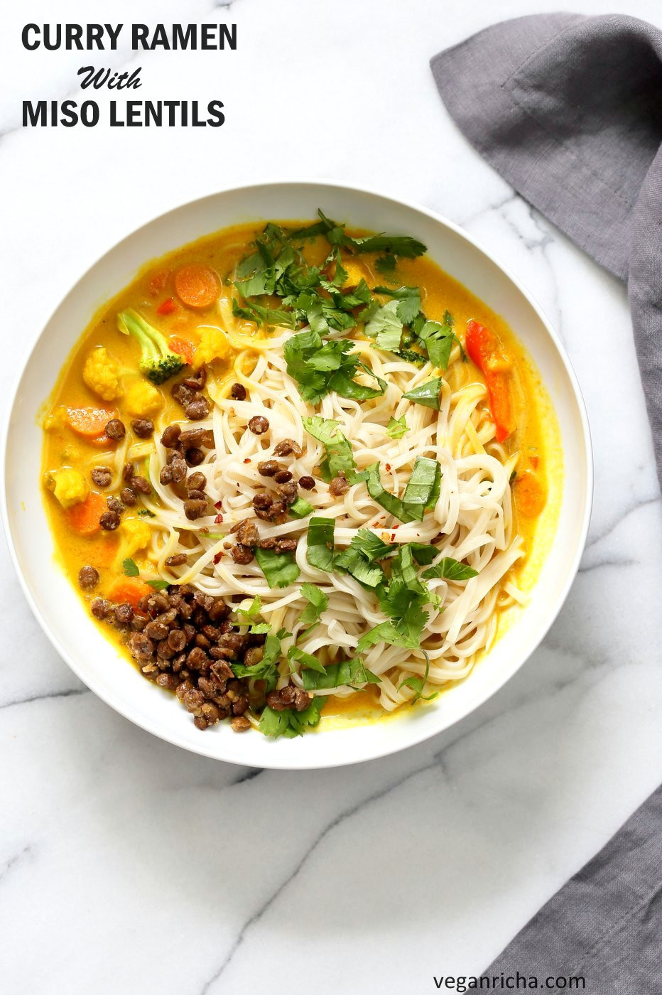 Miso Recipes Vegetarian
 Curry Ramen with Miso Lentils Vegan Richa