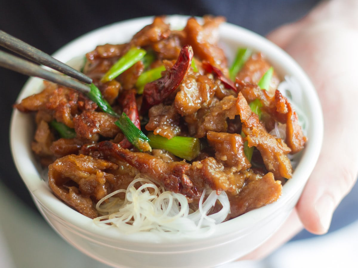 Mongolian Recipes Vegetarian
 Vegan Mongolian Beef Connoisseurus Veg