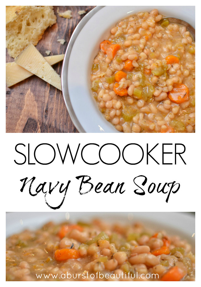 Navy Bean Recipes Vegetarian
 Slow Cooker Navy Bean Soup A Burst of Beautiful