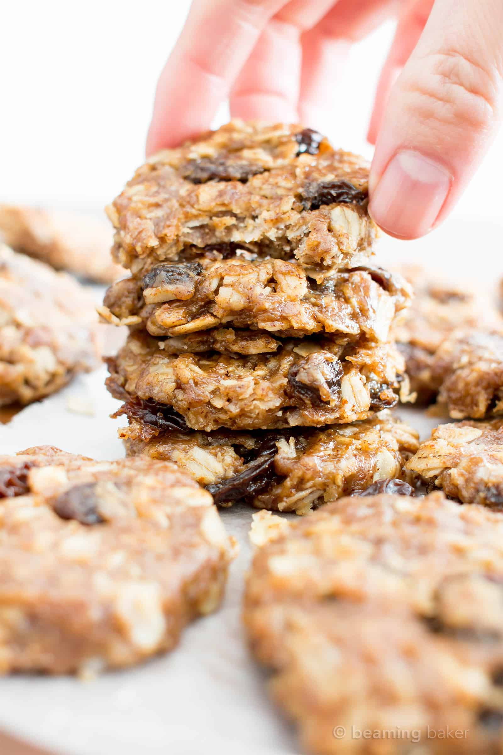 No Bake Vegan Oatmeal Cookies
 4 Ingre nt No Bake Chewy Oatmeal Raisin Cookies Gluten