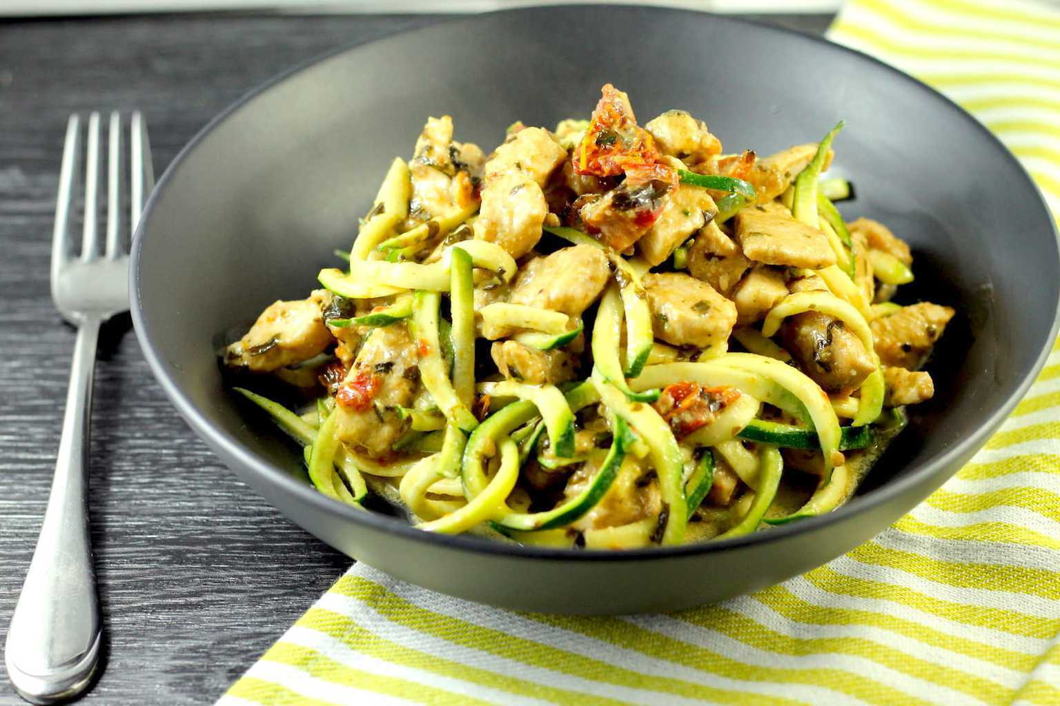 Noodles For Keto Diet
 Keto Pesto Chicken with Zucchini Noodles