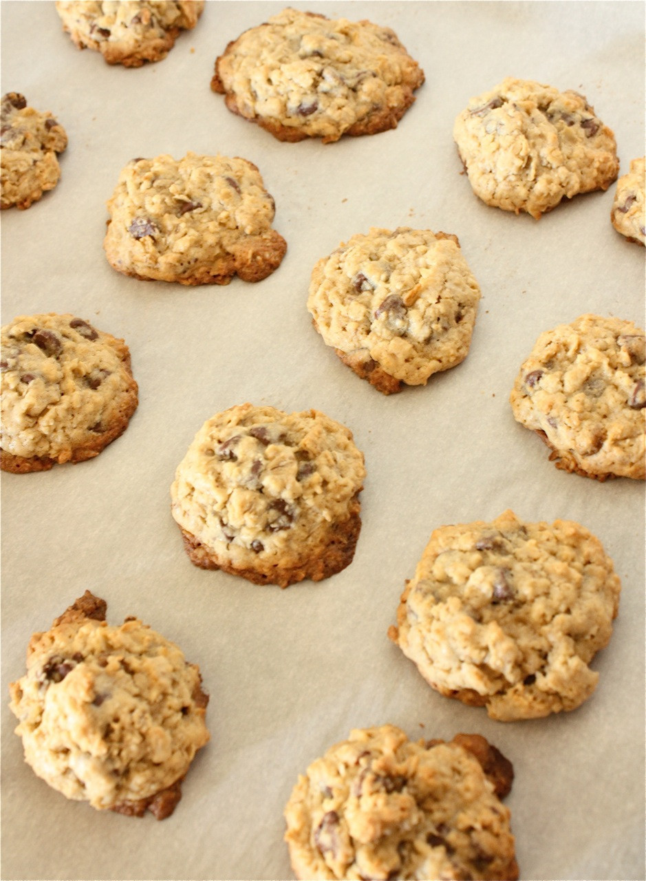 Oatmeal Chocolate Chip Cookies Gluten Free
 A Big MouthfulGluten Free Oatmeal Chocolate Chip Cookies