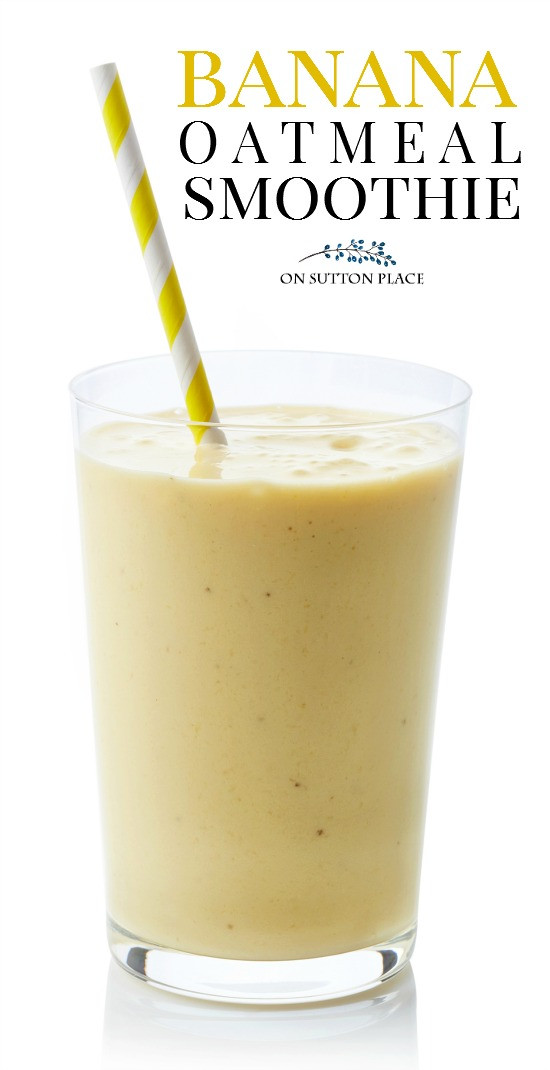 Oatmeal Smoothie Recipes For Weight Loss
 Banana Oatmeal Smoothie Recipe & Video Sutton Place