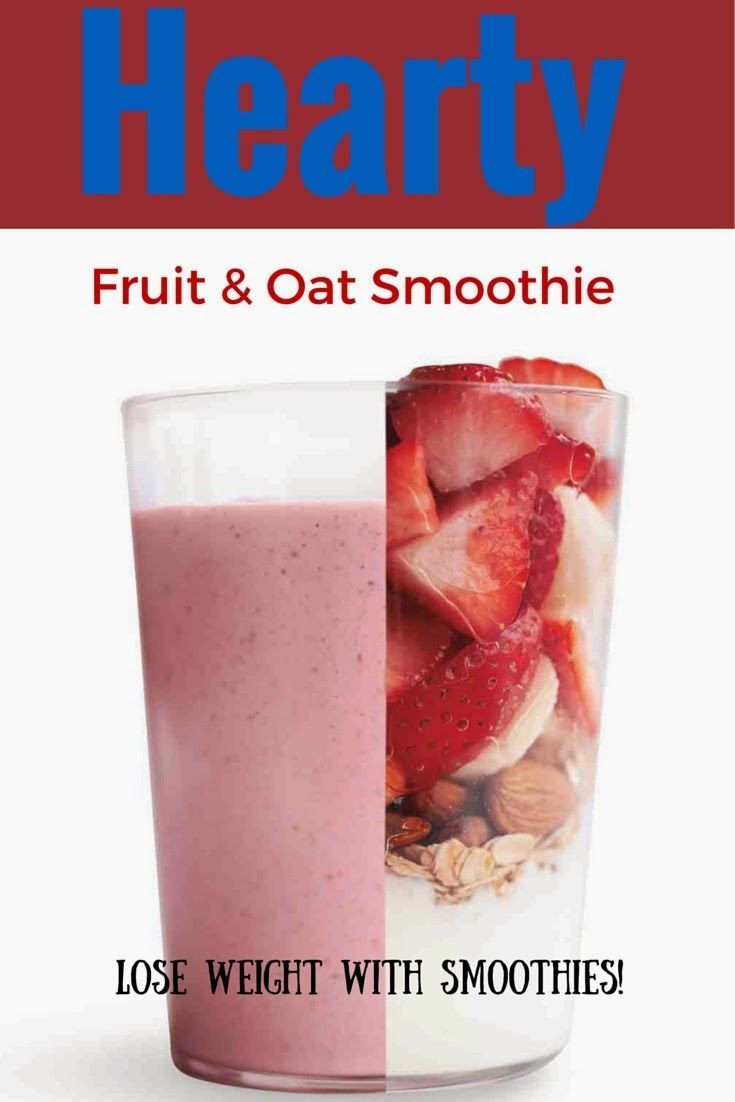 Oatmeal Smoothie Recipes For Weight Loss
 Healthy Fruit And Oat Smoothie Lose Weight With