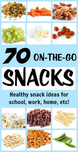 On The Go Healthy Snacks
 70 Portable Healthy Snacks