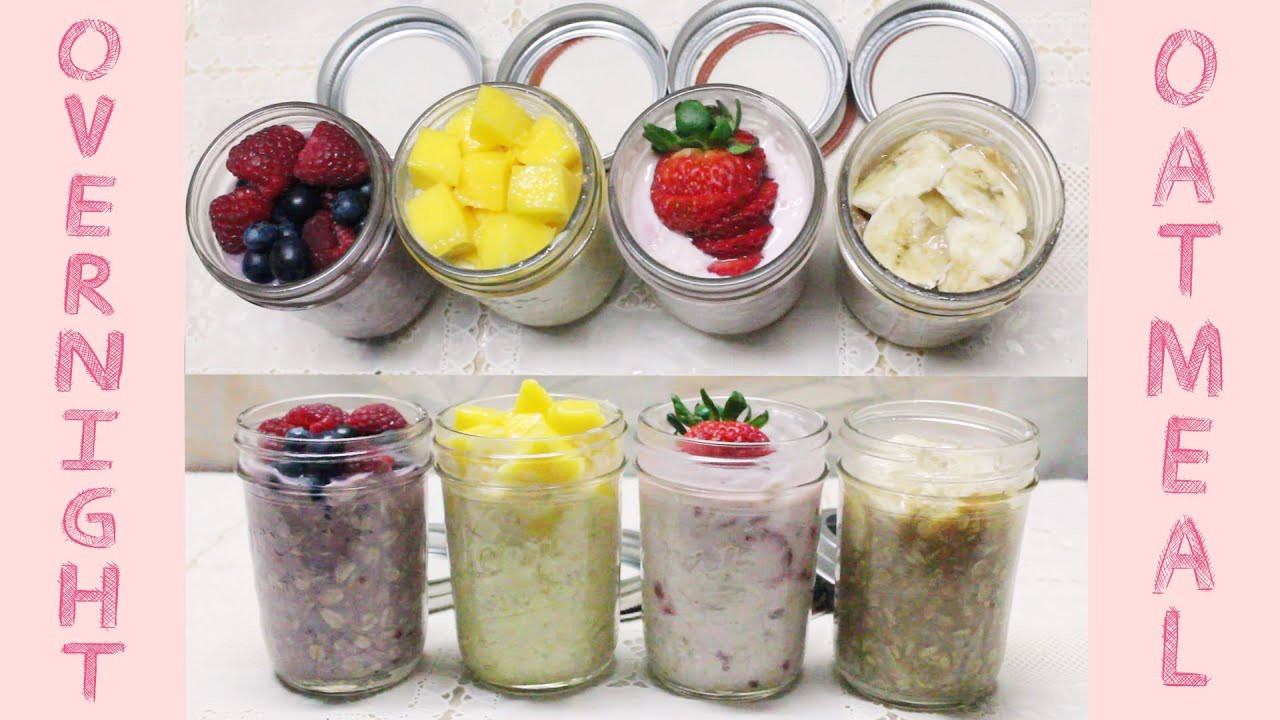 On The Go Healthy Snacks
 Healthy Grab n Go Snacks No Cook Overnight Oatmeal