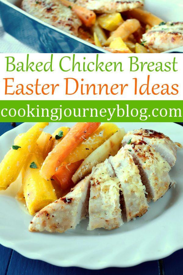 One Pan Easter Dinner
 Baked chicken breast Roasted carrots Easter dinner ideas